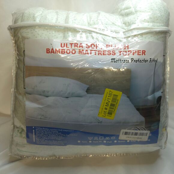 Ultra Soft Twin XL Mattress Topper - Viscose Made from Bamboo Mattress Pad - Picture 8 of 8